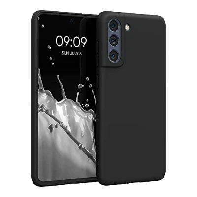 Afbeelding van kwmobile telefoonhoesje compatibel met Samsung Galaxy S21 FE Hoesje voor smartphone Back cover in mat zwart