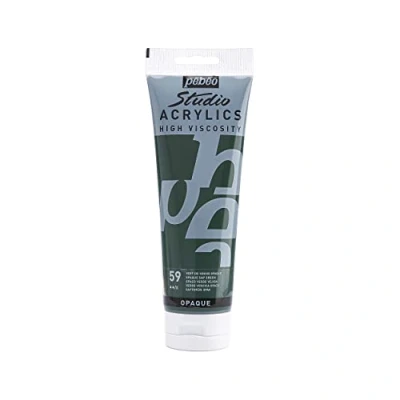 Afbeelding van Pébéo Acryl Fine Studio Acrylverf groen ondoorzichtig 250 ml 169 059