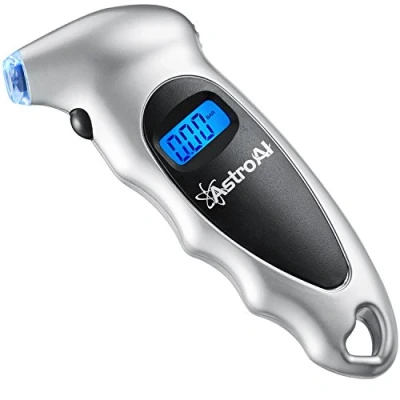 Afbeelding van AstroAI Digitale bandenspanningsmeter, 10 bar, digitaal, voor auto, fiets, mountainbike, motorfiets