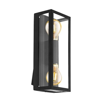Afbeelding van EGLO Alamonte 1 Wandlamp Buiten E27 38 cm Zwart