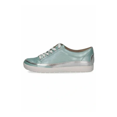 Afbeelding van Caprice Sneakers laag, Dames, Maat: 37, Turquoise napl Leer