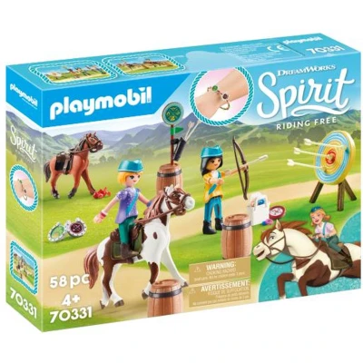 Afbeelding van PLAYMOBIL Spirit Boogschieten te paard 70331