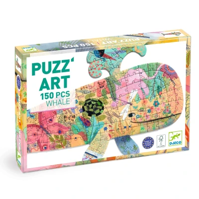 Afbeelding van Djeco puzzel puzz&#039;art walvis 150st