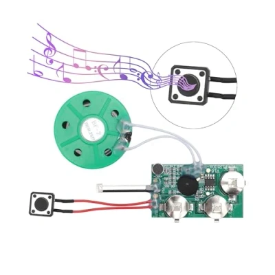 Afbeelding van opneembare spraakmodule, 4 minuten DIY wenskaartmodule. (enkel spel)