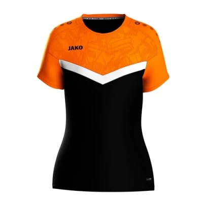 Afbeelding van JAKO T shirt Iconic zwart/fluo oranje 34 / 36
