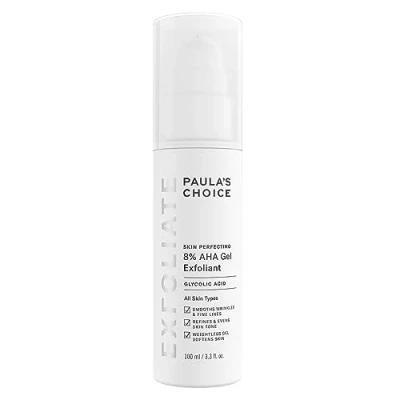 Afbeelding van Paula&#039;s Choice Skin Perfecting 8% AHA Gel Exfoliant Exfolieert het Gezicht met Glycolzuur Verwijdert Dode Huidcellen, Vervaagt Pigmentvlekjes &amp; Vermindert Fijne Lijntjes Alle Huidtypen 100 ml