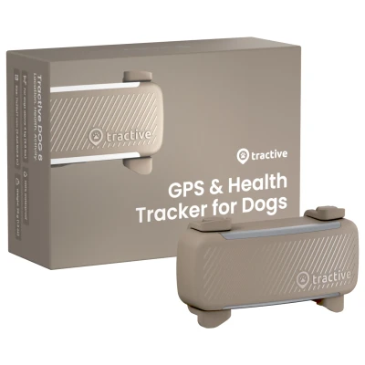 Afbeelding van Tractive DOG 6 GPS hondenhalsband en gezondheidsmonitor bruin