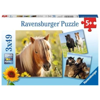 Afbeelding van Ravensburger Schattige Pony&#039;s 3x49st.