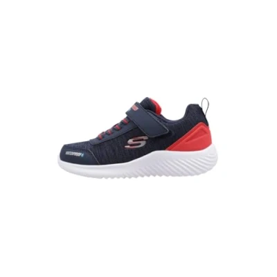 Afbeelding van Skechers Bounder Sneakers laag voor kinderen, Maat: 29, Navy/red Textiel/ synthetisch