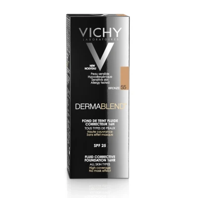 Afbeelding van Vichy Dermablend Corrective Foundation 16H 55 Bronze 30 ml