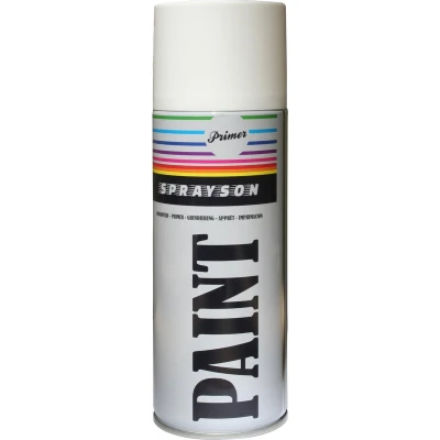 Afbeelding van Benson Verf Spuitbus Spuitlak Primer Wit 400 ml
