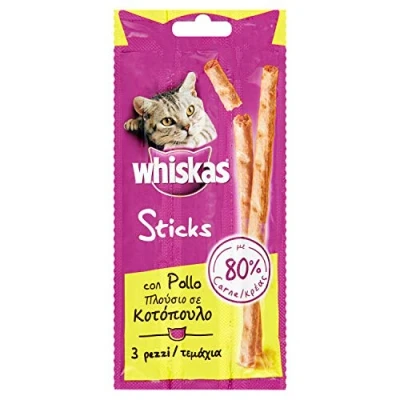 Afbeelding van Whiskas Sticks Kip Kattensnack 40 g.