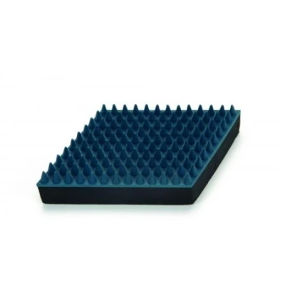 Afbeelding van Bz honden massageborstel rubber blauw 15cm