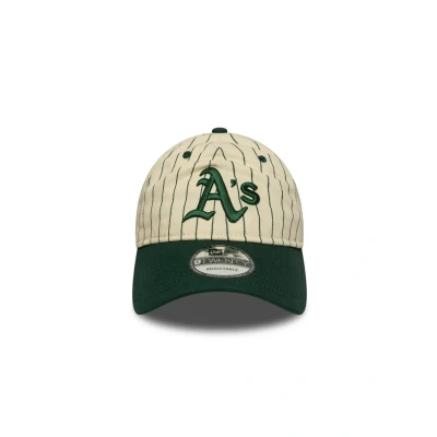 Afbeelding van NEW ERA OAKLAND ATHLETICS MLB PINSTRIPE DARK GREEN 9TWENTY Beige N/A EU