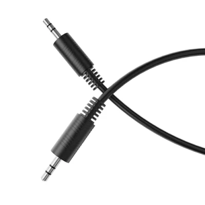 Afbeelding van HDSupply câble auxiliaire, jack 0,10 m, audio 3,5 mm stéréo 3 broches, pour casque, barre de son, TV, voiture, radio, noir