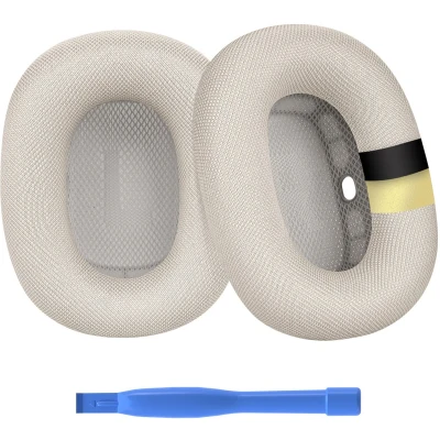 Afbeelding van Vervangende Oorkussens voor AirPods Max Hoofdtelefoon van MMOBIEL Premium Mesh Fabric Koptelefoon met Siliconen Laag Noise Isolation Earpads Sterrenlicht