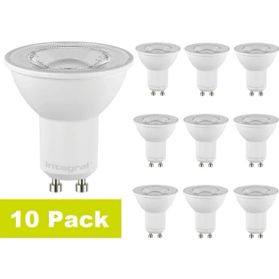 Afbeelding van 10 pack Integral LED GU10 spot 5,7 watt 4000K neutraal wit 660 lumen dimbaar