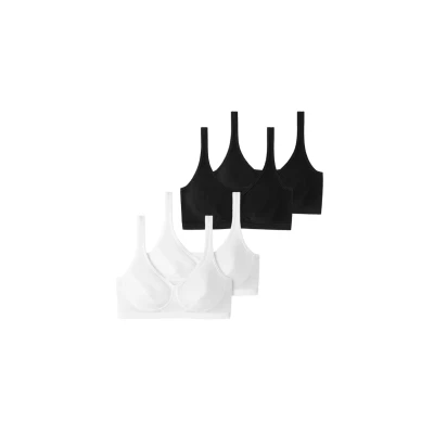Afbeelding van Schiesser 4PACK 95/5 Padded Bustier schwarzweiss, Dames, Maat: 70A, Schwarz/weiss