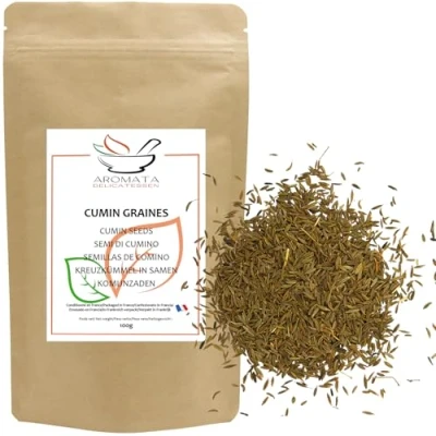 Afbeelding van AROMATA Hele komijnzaad 100% natuurlijk 100 g
