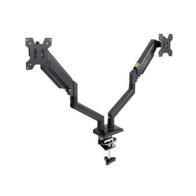 Afbeelding van TOOQ DB1434TNR B bureaustandaard voor 2 schermen 13&quot; 34&quot; Zwart