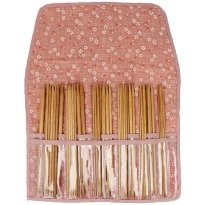 Afbeelding van Seeknit Koshitsu sokkennaaldenset E bamboe 20cm roze.