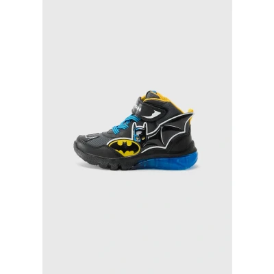 Afbeelding van Geox Batman Ciberdon Sneakers laag voor kinderen, Maat: 27, Black/yellow Imitatieleer/ textiel