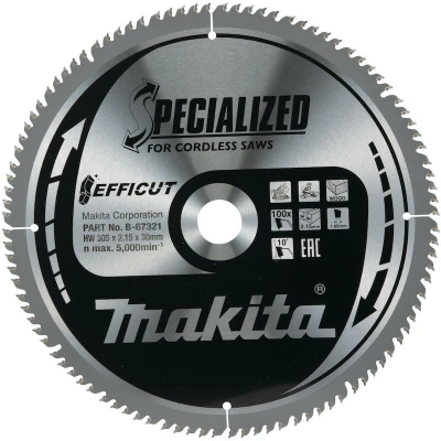 Afbeelding van Makita Zaagb.Hout 305X30 100T Ffcut B 67278
