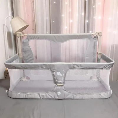 Afbeelding van 3 in 1 babybedje, cododo babywieg, evolutieve babybed met muggennet, ademend en zichtbaar mesh venster, voor baby&#039;s van tot 36 maanden (kleur: