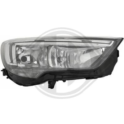 Afbeelding van DIEDERICHS 1877980 Koplampen rechts H7 voor rechtsrijdend verkeer Met regelmotor LWR