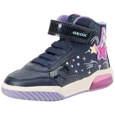 Afbeelding van Geox J Inek Girl B Sneakers voor meisjes, Veelkleurig marineblauw