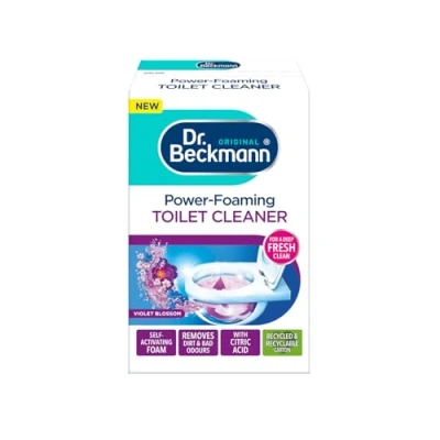 Afbeelding van Dr. Beckmann WC Reiniger Violet Blossom Limited Edition Zelfactiverend schuim Actieve kool formule Diepe, frisse reiniging 3 x 100 g