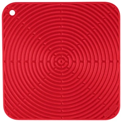 Afbeelding van Le Creuset Onderzetter, siliconen, hittebestendig, Ø 29 cm, kersenrood, 93005629060000