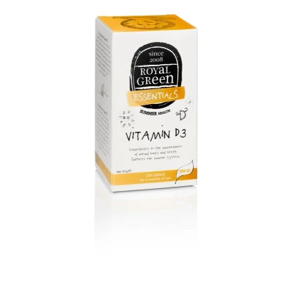 Afbeelding van Royal Green Vitamine D3, 7.5 mcg (120 Tabletten)