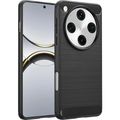 Afbeelding van imoshion Hoesje Geschikt voor Oppo Find X8 Pro Siliconen Brushed Backcover Zwart