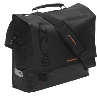Afbeelding van New Looxs Varo Messenger Fietstas Black Zwart Fietstassen