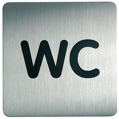 Afbeelding van Infobord pictogram Durable 4957 vierkant wc 150mm