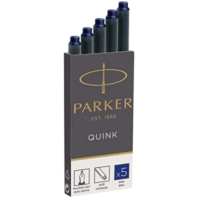 Afbeelding van Inktpatroon Parker Quink permanent blauw