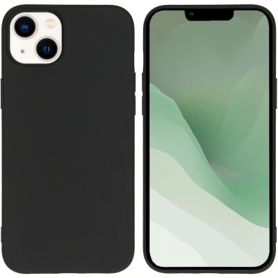 Afbeelding van iMoshion hoesje Geschikt voor iPhone 14 Plus Siliconen Design Zwart / Black Marble