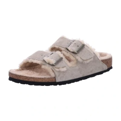 Afbeelding van BIRKENSTOCK Arizona lamsvacht, Taupe, 40 EU smalle maat