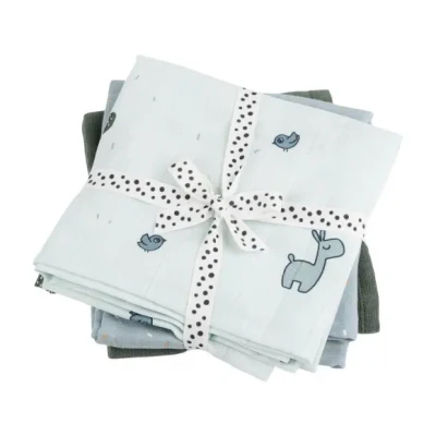Afbeelding van Done by Deer Spuugdoeken Blue 3 Pack