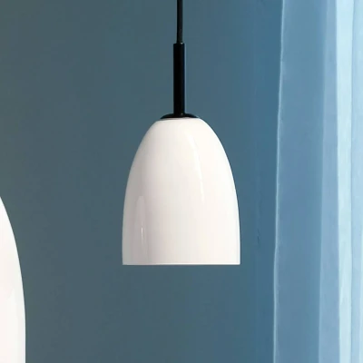 Afbeelding van DYBERG LARSEN Jazz hanglamp opaal/zwart 18 cm