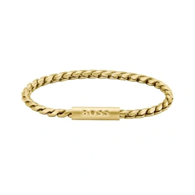 Afbeelding van BOSS Doran Armband goldcoloured, Heren, Maat: One Size, Gold coloured