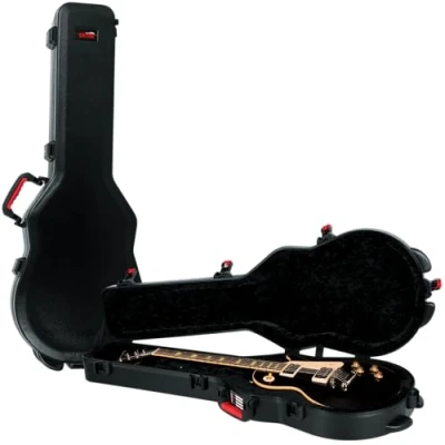 Afbeelding van Gator Les Paul Gegoten Flight Case voor elektrische gitaar met TSA goedgekeurde vergrendeling; (GTSA GTRLPS)