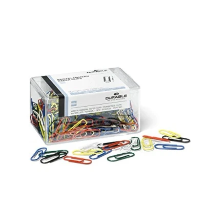 Afbeelding van DURABLE paperclip 26mm farbig gesorteerd 500 stuks