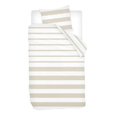 Afbeelding van Snoozing Mandy Dekbedovertrek Eenpersoons 140x200/220 cm + 1 kussensloop 65x65 Beige