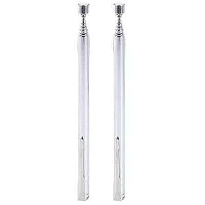 Afbeelding van POFET 2 stuks magnetisch telescopisch gereedschap met verlengstang, 66 cm, zilver