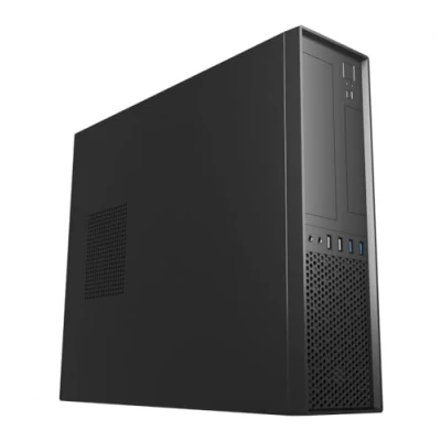 Afbeelding van UNYKAch Micro ATX computerbehuizing UK3001 zwart pc behuizing Connectiviteit: 2x 2.0 USB en 3.0. Ondersteunt TFX formaat bronnen.