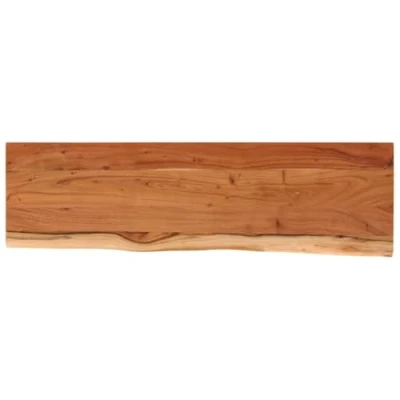 Afbeelding van Wandschap rechthoekig natuurlijke rand 110x30x2,5 cm acaciahout