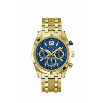 Afbeelding van Guess Resistance Chronograaf, Heren, Maat: One Size, Gold tone