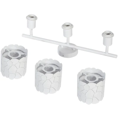 Afbeelding van Lindby plafondlamp Aralena, wit, 3 lamps, lengte 70,5 cm